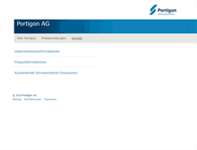 Tablet Screenshot of portigon.com